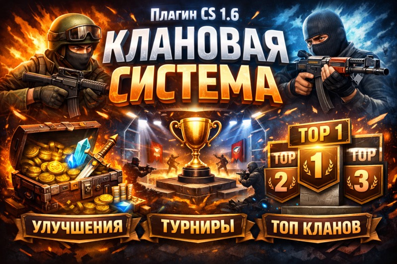 Кланы для CS 1.6 | TSG Clan System 2.0 | ReAPI
